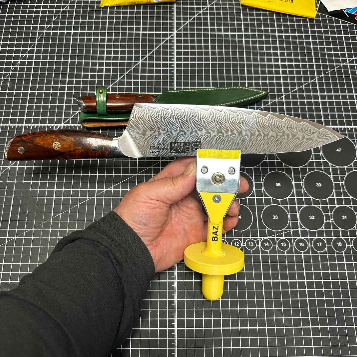 The BAZ™ Knife Jig Handle V4.1 (Suits Tormek KJ Jigs)