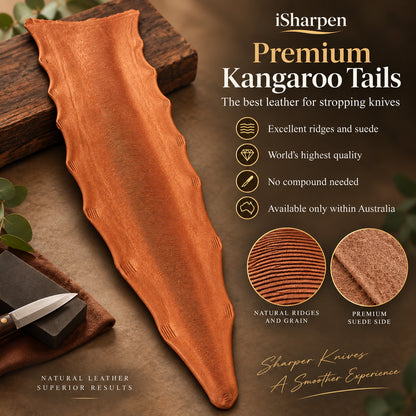 Premium Kangaroo Tails. Build Your Own Knife Strop