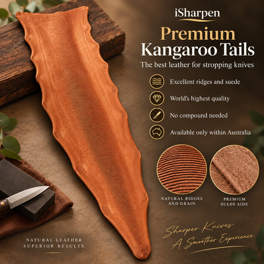 Premium Kangaroo Tails. Build Your Own Knife Strop